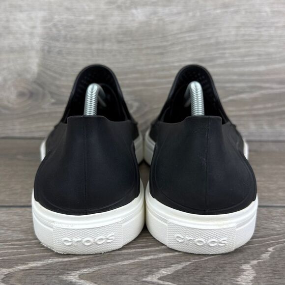 Crocs Citilane Roka Perforated Men's Sz 11 Black Rubber Slip-On Loafers - Picture 4 of 10